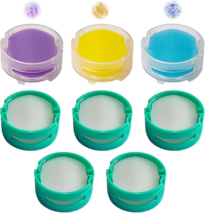 8pcs Odor-Neutralizer Replacement Cartridges Compatible with Shark AZ3000 HZ3000 AZ3002 HZ3002 IZ862H IZ562H ZD550 Stratos Upright Vacuum Part# 1541FC3000 Original and floral flavors