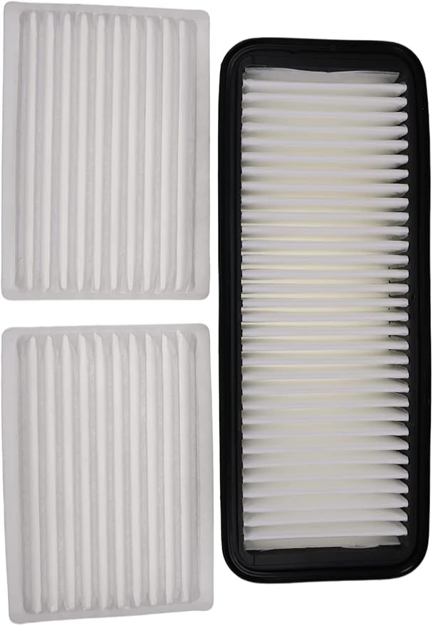 Cab Air Filter Kit T1855-71600 & 6A671-75090 014520-0804 Compatible with Kubota Tractor B2650 B3000 B3030 B3350 M5040 M5140 M6040 M7040 L3240 L3540 L3560 L3940 SVL75-2C SVL75C SVL90-2C SVL90C
