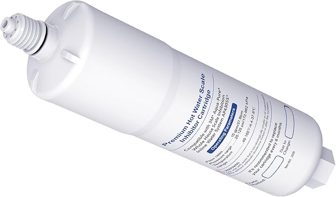 AP431 AP430SS Whole House Scale Inhibitor Filter, Prevent Scale Build Up On Hot Water Heaters, Pipes and Boilers, 1 Count