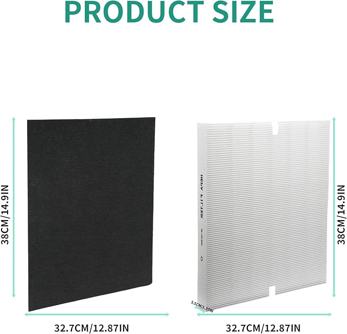AP-1512HH Air Filter Set, Replacement Filter for Coway Airmega AP1512HH AP-1518 & 200M Mighty Air Purifiers, Part # 3304899, 2 True HEPA and 4 Carbon Pre-Filters