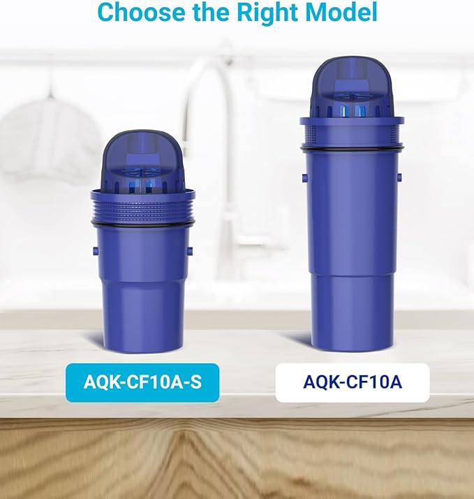 4 Packs Pitcher Water Filter Replacement for All PUR®, PUR® Plus Pitcher and Dispenser Filtration Systems, CRF950Z, PPF951K, PPF900Z, NSF Certified, AQUA CREST