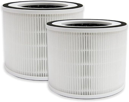 PUREBURG Replacement True HEPA Filters Compatible with Homintell Navigator & afloia Zoe Air Purifier,2-Pack H13 4-Stage Filtration Activated carbon 2-IN-1 Air Clean