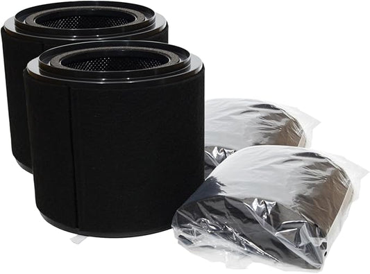 PUREBURG Replacement Filter Set Compatible with VEVA ProHEPA Mini UV Circular Air Purifier & BLUE BLOWER PROFESSIONAL Air Purifier AP300, 2-Pack H13 HEPA
