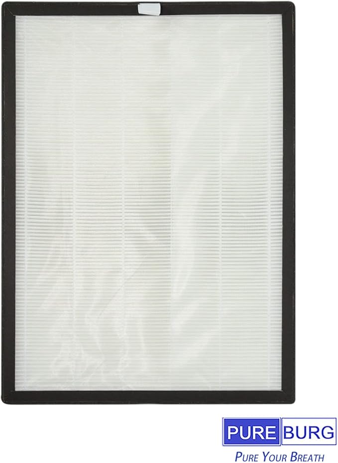 PUREBURG Replacement Filter Compatible with COLZER BKJ-33 Air Purifier,1-Pack H13 HEPA Activated Carbon 2-IN-1 3-Stage Filtration Air Clean Dust VOCs