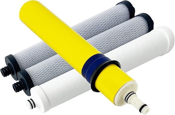 Replacement Filter Set With Membrane 33001056 75 GPD compatible for Hydrotech Reverse Osmosis System