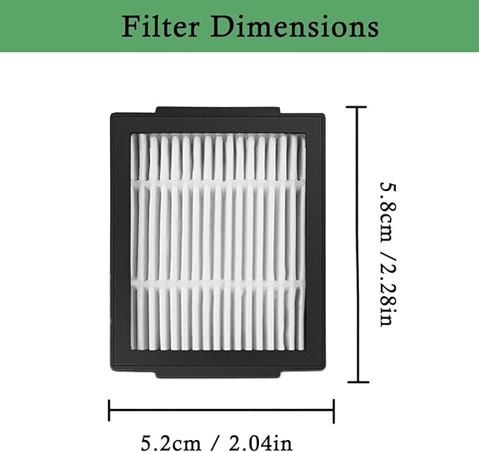 Combo 10 Max Replacement Filter Compatible with iRobot Roomba Combo j7+, Combo j9+, 10 Max, Robotic Vacuum and Mop Replacement Filter Parts,High-Effiency HEPA,8 Pack