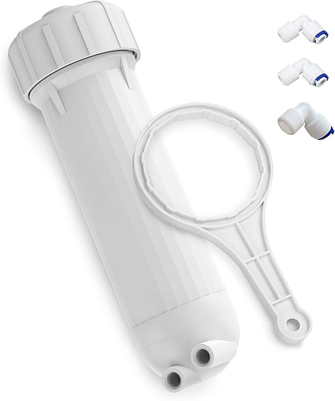 Membrane Solutions 3012 RO Membrane Housing Kit, Universal for Semi Commercial 200/300/400 GPD Reverse Osmosis Water Filter Systems, RO Filter Housing Wrench Fittings Set