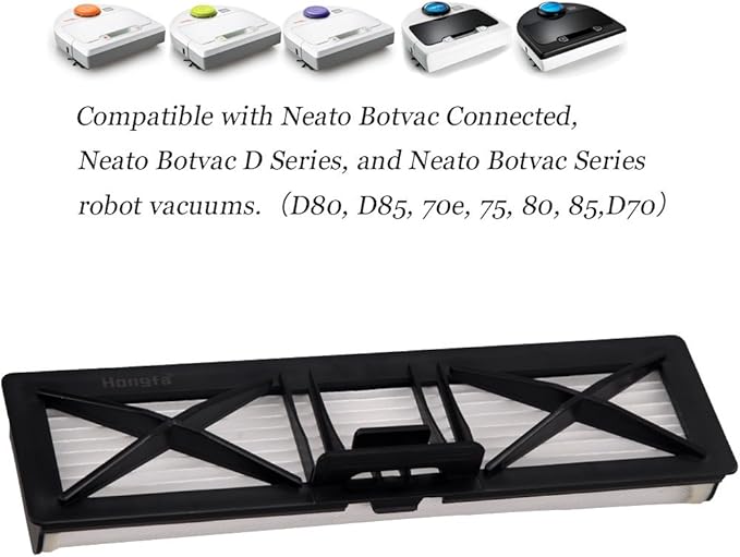 Replacement Neato Botvac D Series Ultra-Performance Filters, 12 Packs Filter Parts Fit Neato D3 D5 70e, 75, 80, D80 85,D70 Vacuum Cleaner…