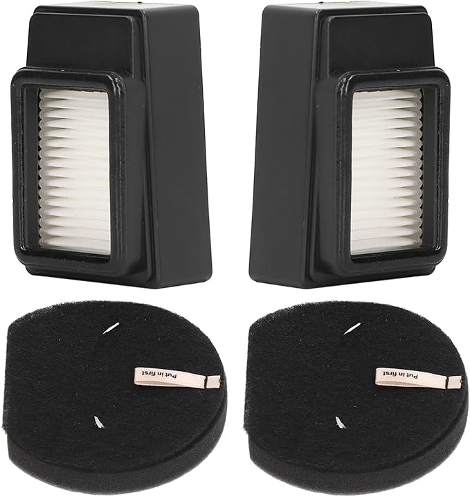 Vacuum Cleaner Filter Set for Bissell ICON Pet 2792, 1621427, 621616, 1621064 - 2 Sets - Cotton Filter - High Efficiency - Reusable - ABS Material