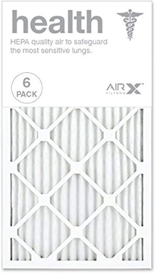 AIRX WICKED CLEAN AIR. HEALTH 14x25x1 MERV 13 Pleated Air Filter - Made in the USA - Box of 6