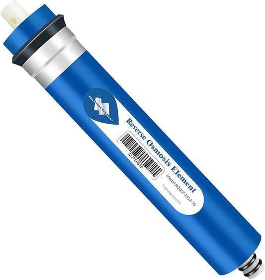 Membrane Solutions 75 GPD RO Membrane, Reverse Osmosis Membrane Element 11.75" x 1.75" Water Filter Replacement for Undersink Home Drinking RO Water Filtration System