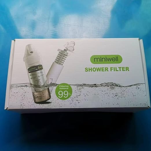 miniwell L720-Plus Shower Filter System-for Bathroom Hard Water and Well -Remove Chlorine & Heavy Metals & Sediments impurties- Good for Skin & Hairs