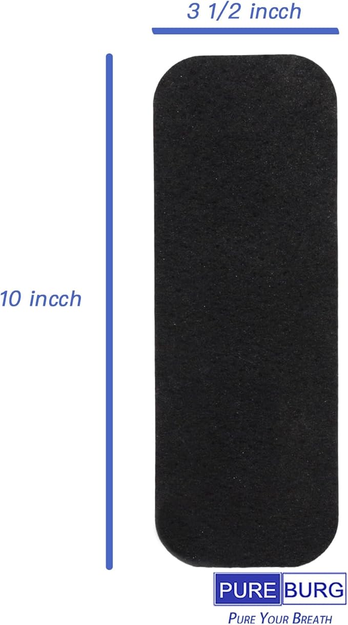 PUREBURG 20-piece Replacement Deodorization Filter For Ceiling Fan All Blade Types Activated Carbon Filters for Home Bedroom Kitchen Office