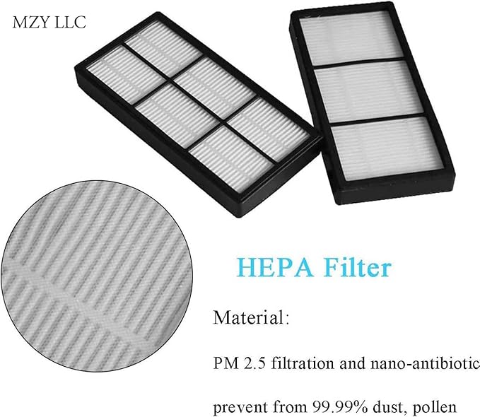 MZY LLC 12 Pack Hepa Filter Filters Replacement for iRobot Roomba 800 900 series 860 870 871 880 960 980 Vacuum Parts