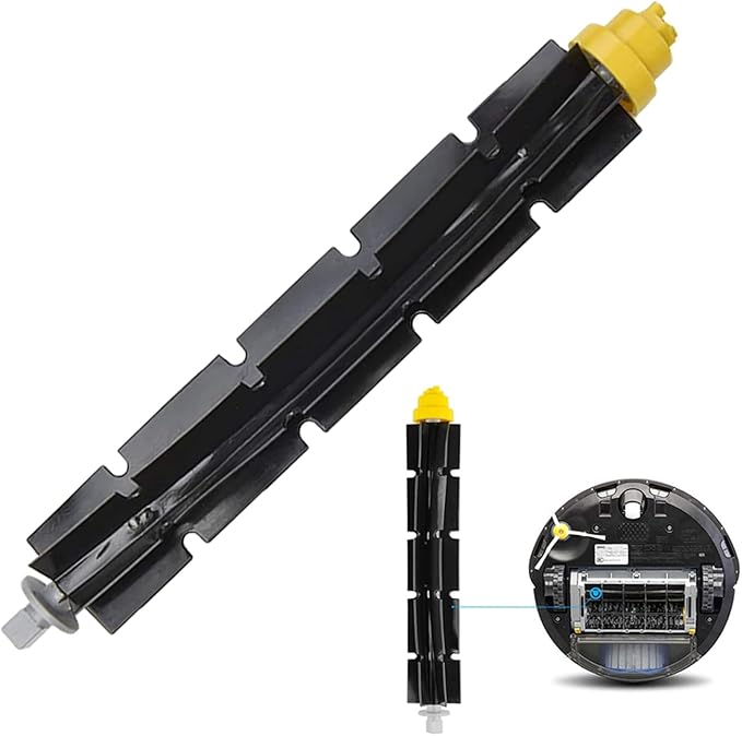 Replacement Parts for IRobot Roomba 600&700 Series,Roomba 614 620 630 635 640 645 650 655 660 675 680 690 695 760 770 780 Vacuum Cleaner(3 Sets Replacement Bristle & Flexible Beater Brushes)