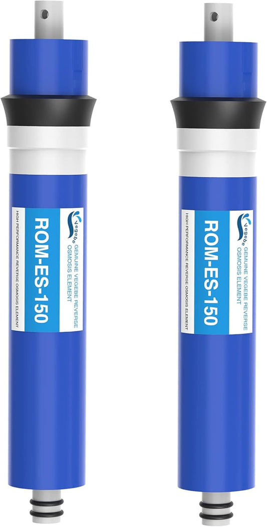 150 GPD RO Membrane Filter 12"x2" Reverse Osmosis Membrane Element Replacement Fits Under Sink RO Drinking Water Filter Filtration Purifier System, 2 Pack