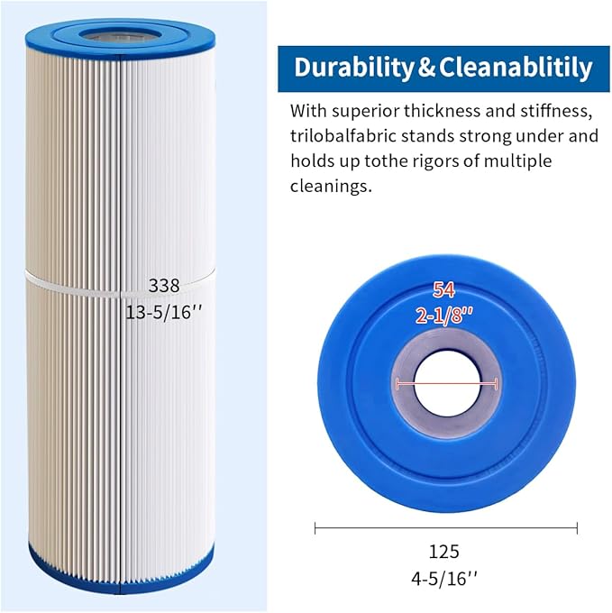 WuYan Replacement Spa Filter PRB25-IN, for Unicel C-4326,Filbur FC-2375,Guardian 413-106,FC-2370, 3005845, 17-2327, 100586, 33521, 25392, 817-2500 Hot Tub Filter