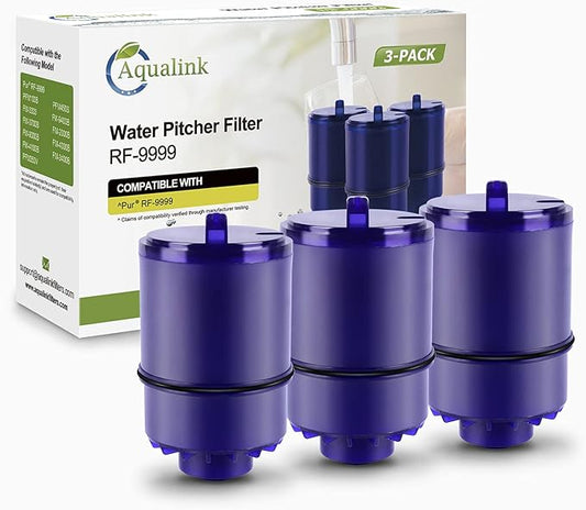 Faucet Water Filter Replacement for Pur® Plus RF9999® FM-2500V, FM-3700, RF3375, PFM400H PFM450S PFM150W PFM350V PUR-0A1 FM2500V FM-3700 3PACK