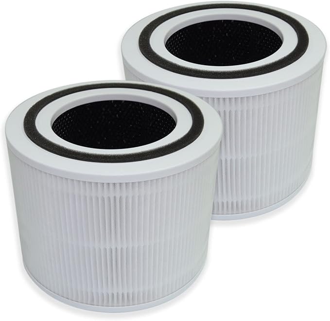 PUREBURG Replacement Filter Compatible with CLEVAST CL-AP220 AP220 Air Purifier,2-Pack H13 HEPA Activated Carbon 2-in-1 3-Stage Filtration Air Clean Dust VOCs