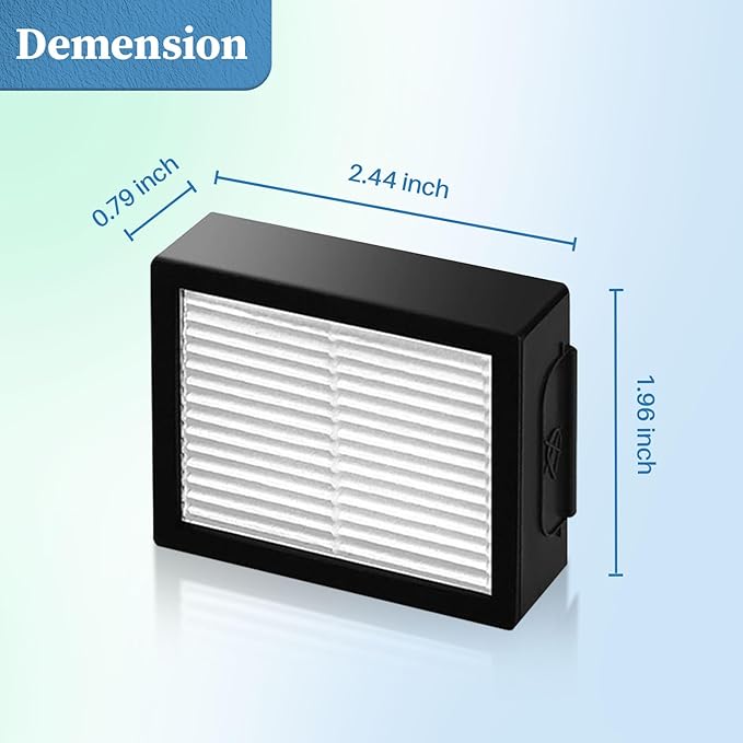 9 Pack Filter Replacements Compatible With i Robot Roomba E I & J Series E5 E6 i1 i1+ i3 i3+ i4 i4+ i5 i5+ i6 i6+ i7 i7+ i8 i8+ NOT for J9, High Efficiency Filter for iRobot Roomba Replacement Parts