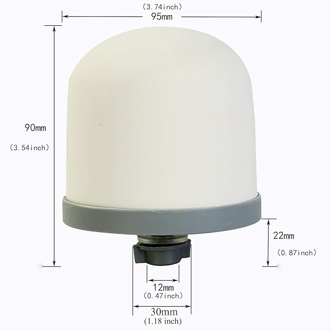 HUI NING Replacement Ceramic Dome Water Filter for Countertop,Household Water Bucket, Water Cooler Filtration Systems Water Pitcher (4 PCS)