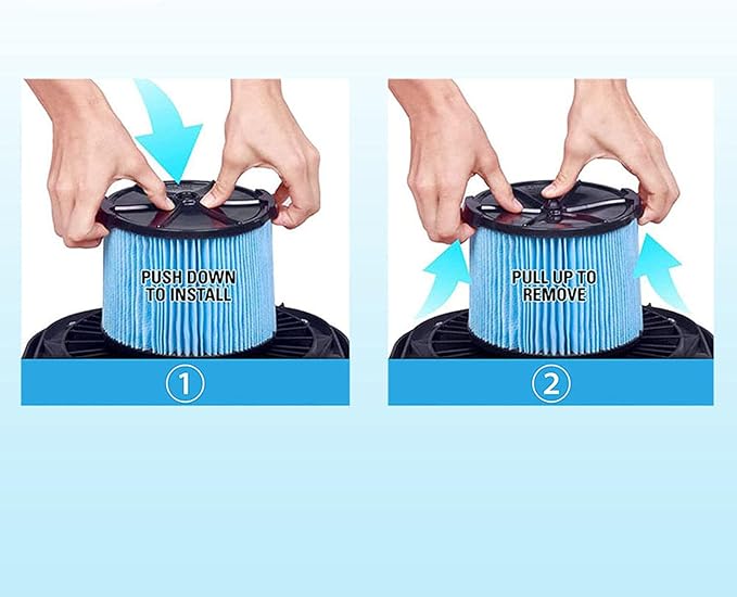 Replacement Filter for Ridgid VF3500 3-Layer Wet/Dry 3-4.5 Gallon Portable Vacuum Compatible with WD4050 WD4070 WD45-2 Packs