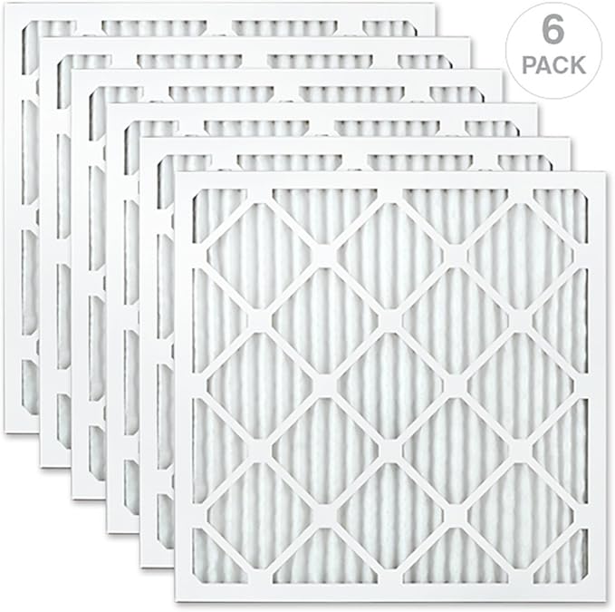 AIRX WICKED CLEAN AIR. HEALTH 20x20x1 MERV 13 Pleated Air Filter - Made in the USA - Box of 6