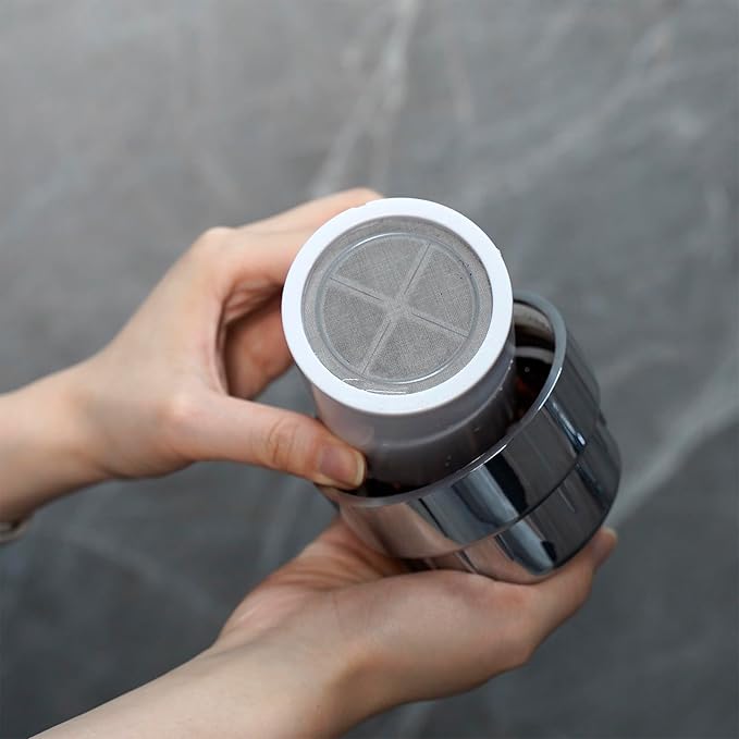 SOLVEX 15 Stage Shower Water Filter - Shower Head Filter, Remove Chlorine Heavy Metals and Other Sediments, Vitamin C Water Softener Reduces Dry Itchy Skin（Chromed),US-SP-50090