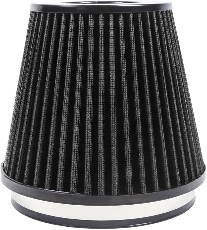 Kyostar 6" 152mm High Flow Inlet Cold Air Intake Cone Replacement Dry Air Filter Black