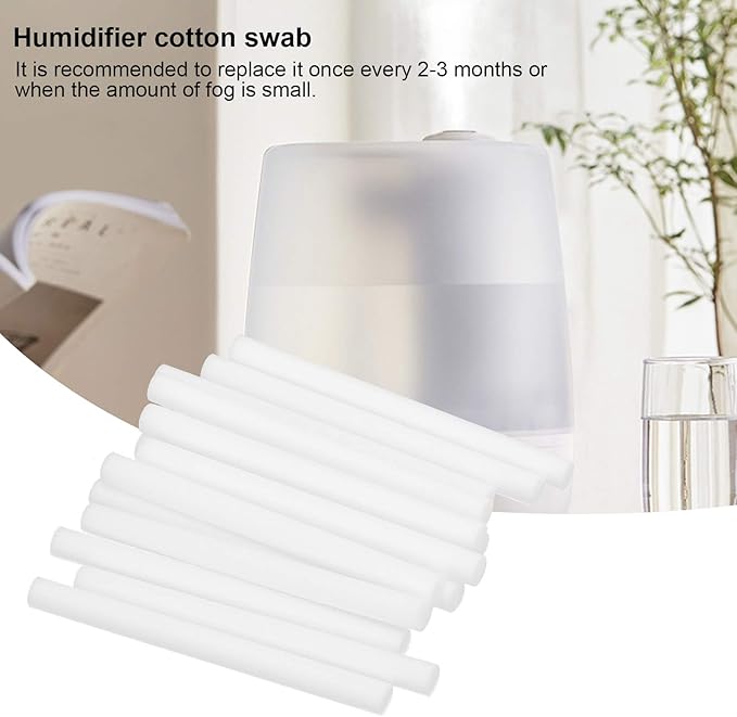 Fdit Humidifier Cotton Swab Filter Parts Atomizador Filter Stick Cotton Stick Absorbent Cotton Stickcotton Core Cotton Core 30Pcs 8X100Mm Humidifying, Fditk0szfuyc7o