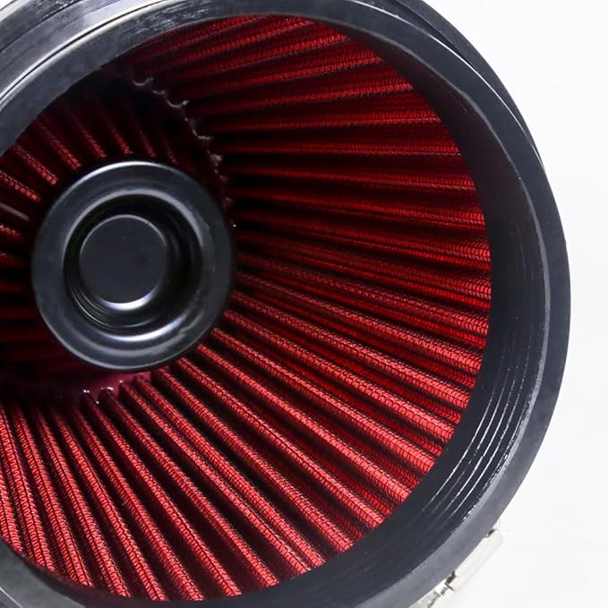 Kyostar 6" 152mm High Flow Inlet Cold Air Intake Cone Replacement Dry Air Filter Red