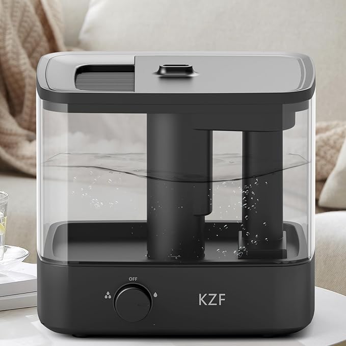 2.3L Top-Fill Cool Mist Humidifier – Whisper-Quiet, Up to 30 Hrs Runtime, Auto Shut-Off, Ideal for Bedroom, Baby Nursery & Plants