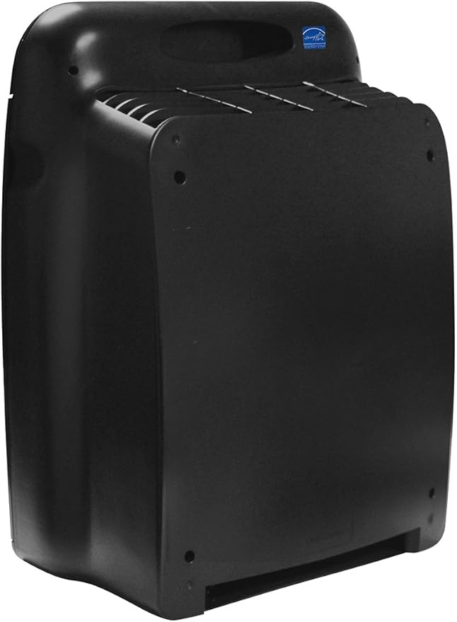 Whirlpool WPPRO2000B Whispure True Hepa Air Purifier, Activated Carbon, 508 Sq ft, Smart Auto Mode, Ideal For Allergies, Odors, Pet Dander, Mold, Smoke, Wildfire & Germs - Slate Black