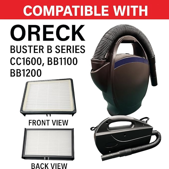 MP Maresh Products Filter Replacement SKU HF1000 – Compatible with Oreck Models BB1600, BB1100, BB1200 – High-Efficiency Vacuum Cleaner Filter