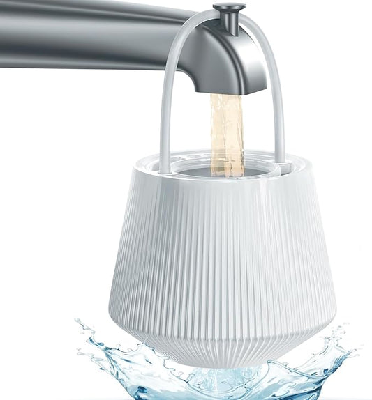 Tub Water Filter for Babies and Families, KDF-55 Bath Filter removes most chlorine, lead, fluoride, and heavy metals | Softens Hard Water to Improve Skin, Hair and Nails