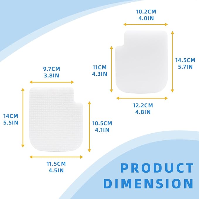 6-Pack AZ3002 Foam & Felt Filters Replacement - Washable Pre-Motor Filters for Shark Stratos AZ3002/AZ3000 Vacuum Cleaners, Pure Maintenance Set (No HEPA) Restores Suction Power
