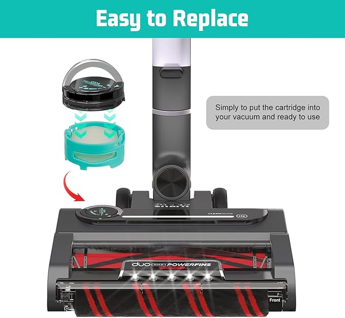 8pcs Odor-Neutralizer Replacement Cartridges Compatible with Shark AZ3000 HZ3000 AZ3002 HZ3002 IZ862H IZ562H ZD550 Stratos Upright Vacuum Part# 1541FC3000 Original and floral flavors