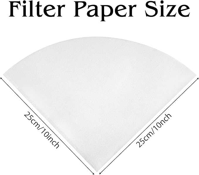 10" Fryer Oil Filter 50pcs Non Woven Cooking Oil Filter Grease Filters for Deep Fryer Maple Syrup Filter Cones White Beeswax Filters for Hotels Restaurants Cafes Food Trucks Kitchens