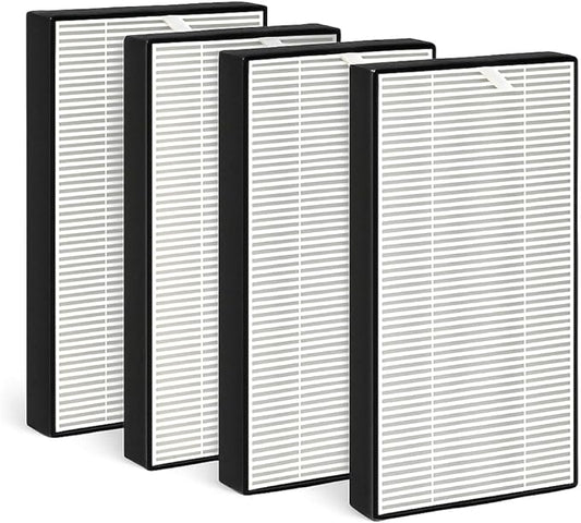 Nispira F1 C01 T02 HEPA Replacement Filter for 3M Filtrete Room Air Purifier FAP-C01-F1, FAP-T02-F1, FAP-C01BA-G1, FAP-T02WA-G1, FAP-ST02W, FAP-ST02N. 12 in. x 6.75 in. Part FAPF-F1-A. 4 Pack