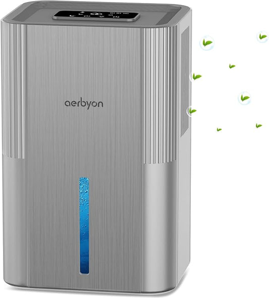 Dehumidifiers for Home 95 OZ Water Tank(1000 sq. ft) Dehumidifier for Bathroom with Auto Shut Off,7 Colors Light, Quiet Sleep Mode Dehumidifier for Bedroom, Basement, RV, Closet