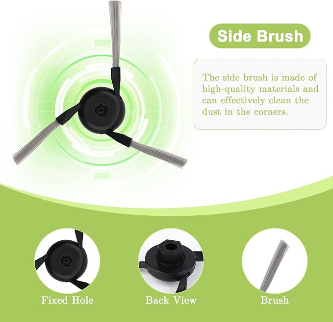 15 PCS Accessories Replacement Parts Compatible with Dreame X40 Ultra/ L40 Ultra X40 Master MOVA P10/P50 Pro Ultra Robot Vacuum Cleaner, 1 Main Brush, 4 Side Brushes, 2 Filters, 2 Dust Bags 6 Mop Pads