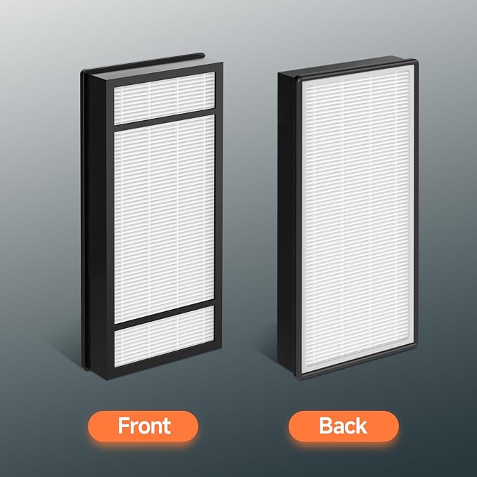 6 Pack Replacement Filter H + 9 Pack Carbon Pre-Filter B Compatible with Honeywell HPA050 HPA150 HPA060 HPA160 HHT055 HHT155 mPurifier, Part# HRF-H1 H2 B1