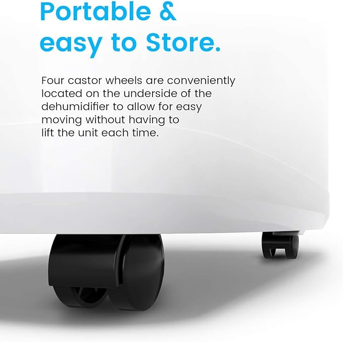 Pro Breeze 50 Pint Dehumidifier - 3,500 4,000 Sq Ft Dehumidifiers for Home Large Room Basements with Humidity Sensor, Auto Shut Off, Continuous Drainage Hose, Removes Moisture, Ideal for Basement