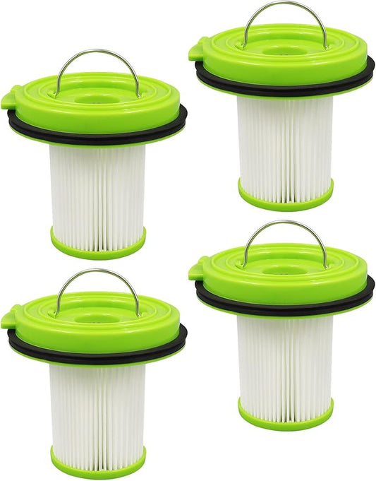 4 pack CleanView XR Pet Vacuum Features Filter Compatible With CleanView XR Pet 300W Lightweight Cordless Vacuum 3797V and 3789U, Part Number: 1638010