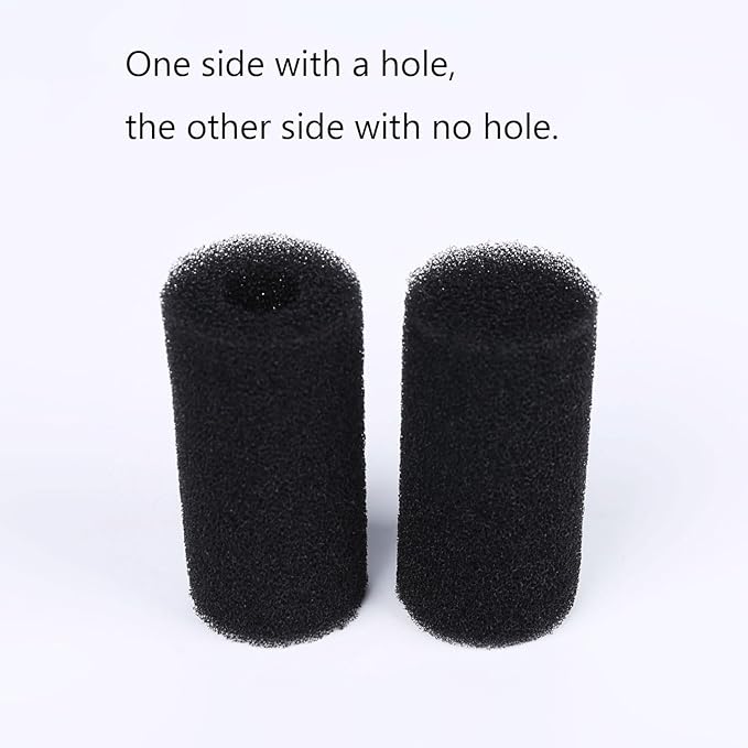 8 Pack Pre-Filter Sponge Aquarium Pre Filter Foam Rolls 0.6” Intake Replacement Sponges for Fish Tank Filter Accessories (1.6''Dx3.1''Hx0.6''Intake)