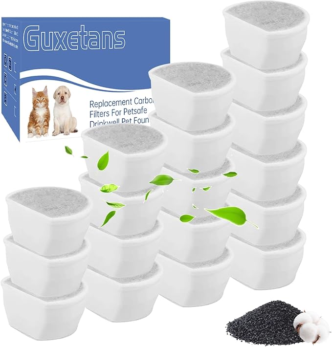 18 pcs og and Cat Water Fountain Filter Replacement Carbon Filters Compatible with PetSafe Drinkwell Filters