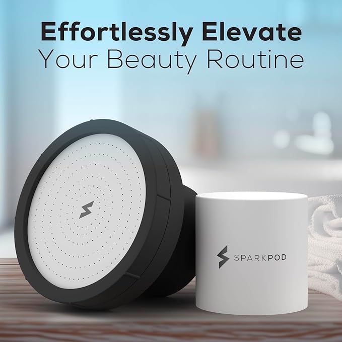 THE JULIET FILTERED SHOWER HEAD - Luxury High Pressure Shower Head with Filters - Removes Impurities for Healthier Hair and Skin - Reduces Hair Breakage, Skin Dryness & Irritation (Matte Black)