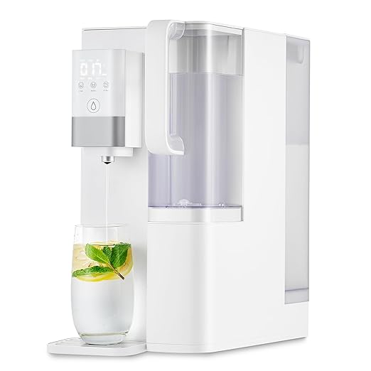 CO-Z Reverse Osmosis Water Filter Countertop, 5-Stage RO Water Filtration System, Portable Water Purifier Dispenser with 3 Preset Volume Options, 4:1 Pure to Drain, NSF/ANSI 58, No Installation