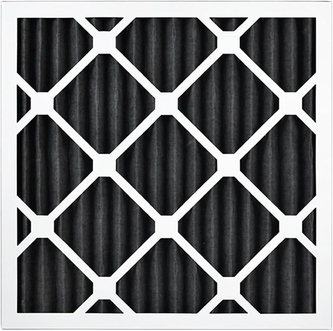 AIRx ODOR 16x16x1 MERV 8 Carbon Pleated Air Filter - Made in the USA - Box of 6