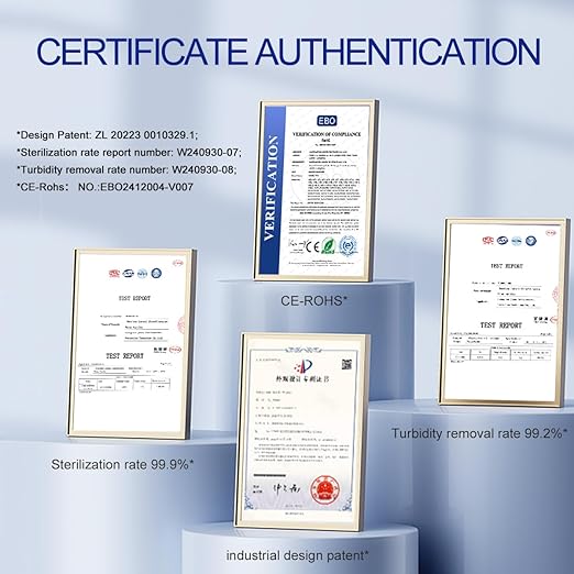 Whole House Water Filter System Removes 99.99% of Contaminants Larger Than 0.01μm, 8.81GPM / 52,834 GL, Ultrafiltration Whole House Water Filter with 3-5 Year Lifespan for Well & City Water- UF4